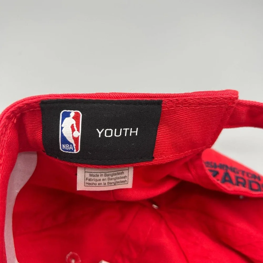 Washington Wizards Hat Youth Red Embroidered NBA Strap Back‎ Cap Cotton New